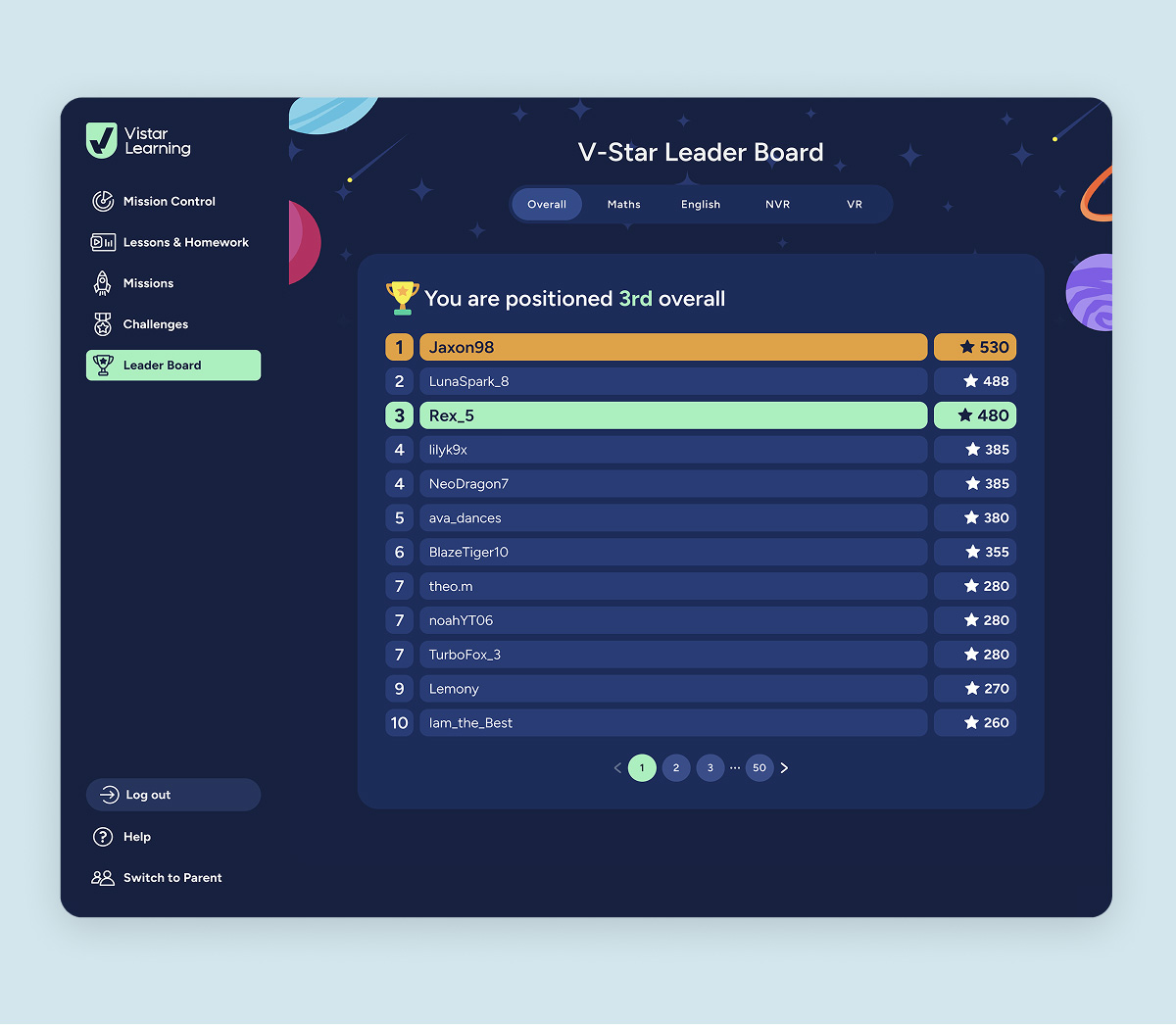 Mission Control for daily independent learning